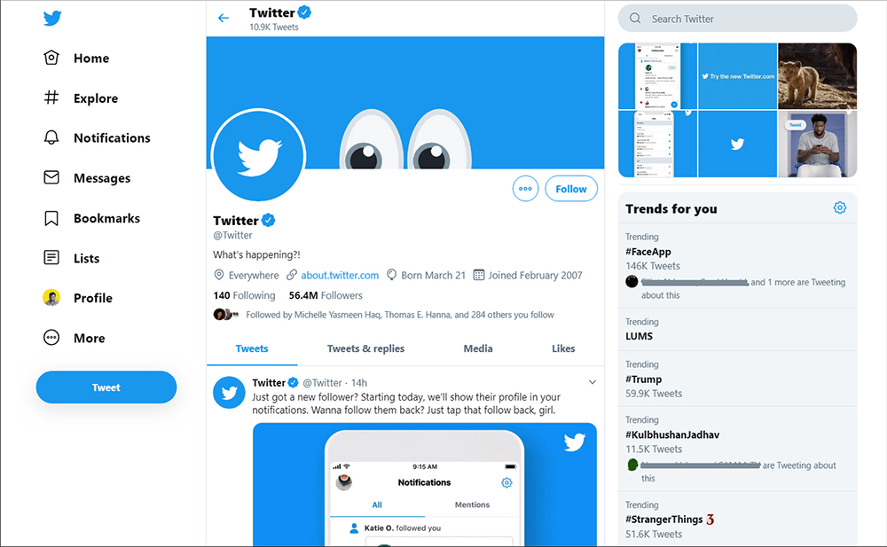 Twitter New Design First Look