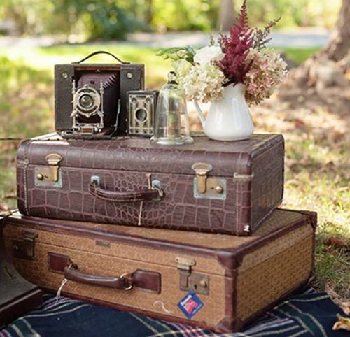 Anniversary Decoration with Suitcases