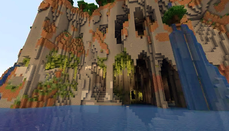 Exposed Seaside Lush Caves