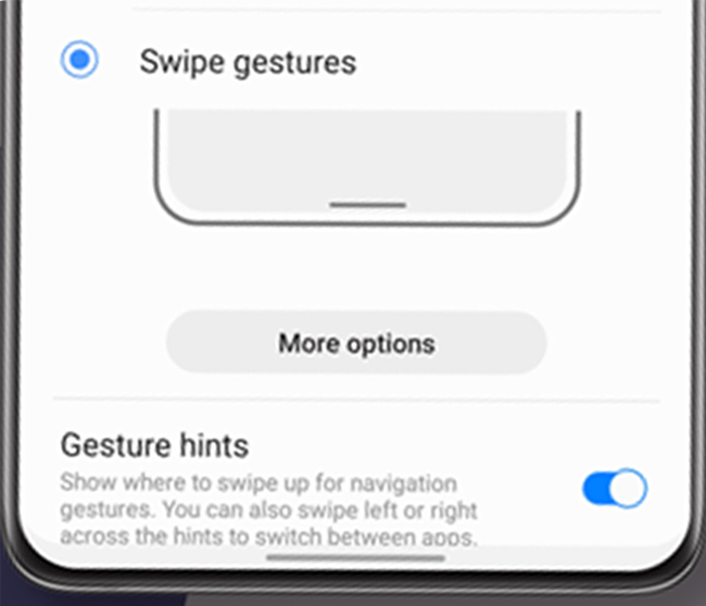 Samsung Galaxy S25 Ultra Navigation Bar Setting